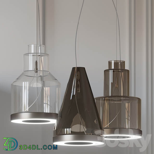 Vetreria Vistosi MEDEA SP2 Glass Pendant Light Pendant light 3D Models