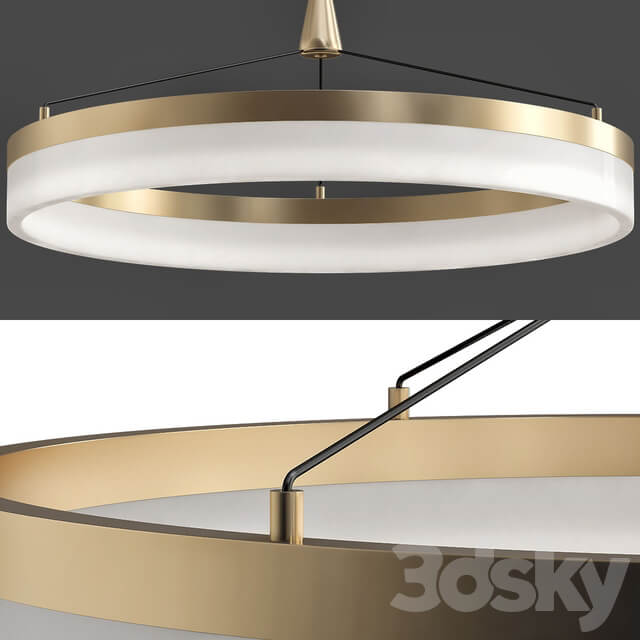 Keplar 1 Light Gold Pendant Pendant light 3D Models