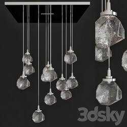 Hammerton Studio Gem Square Waterfall Pendant light 3D Models 