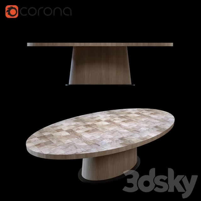 Van Rossum KOPS OVAL TABLE