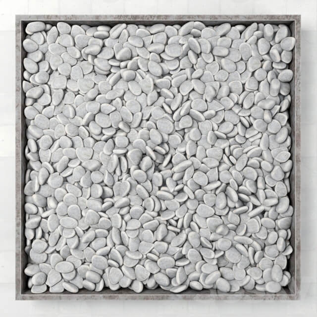 Large form with pebbles Big form pebble 3D Models