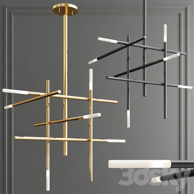 Traverse chandelier Pendant light 3D Models