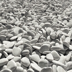 Road white pebble No. 3 Road from white pebble No. 3 3D Models 