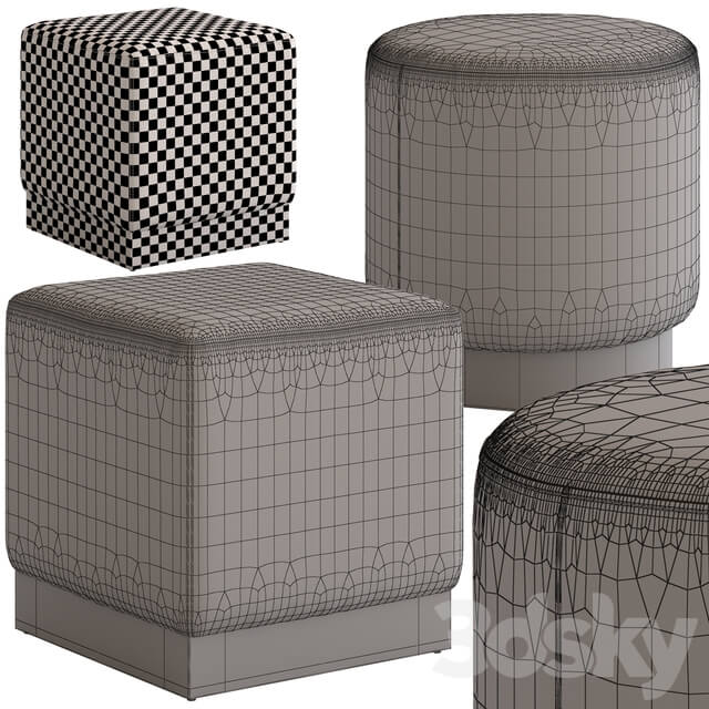 Coco Republic Baxter Ottoman