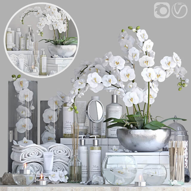 Decorative set for the bathroom