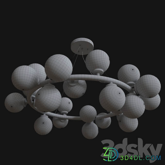 Modo gold Pendant light 3D Models