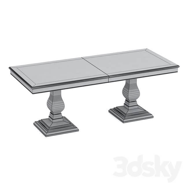 Dantone Home Rectangular folding dining table
