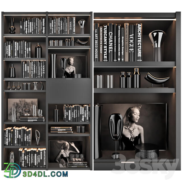BoConcept set 13 Wardrobe Display cabinets 3D Models