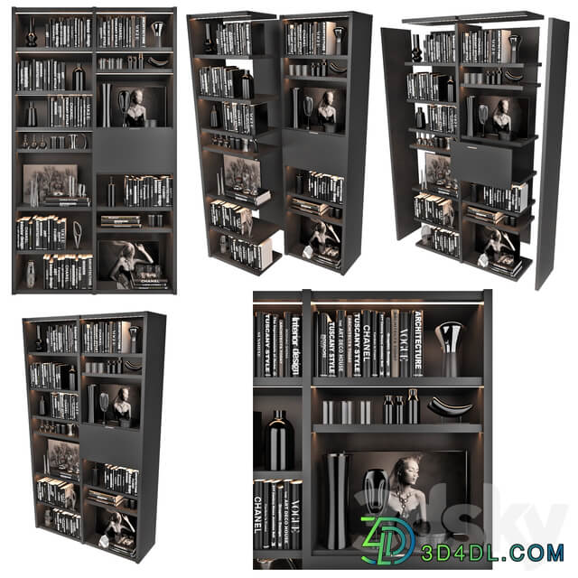 BoConcept set 13 Wardrobe Display cabinets 3D Models