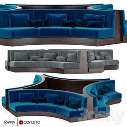 Booth Seating Round Sofa for Luxury Restaurant Lounge Cafe 