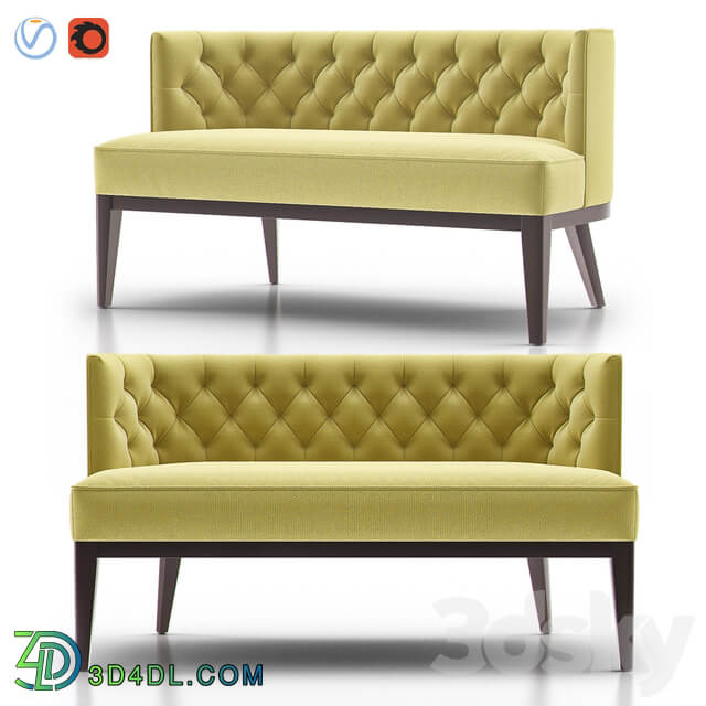 Grayson tufted settee