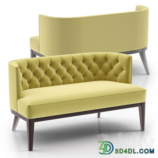 Grayson tufted settee