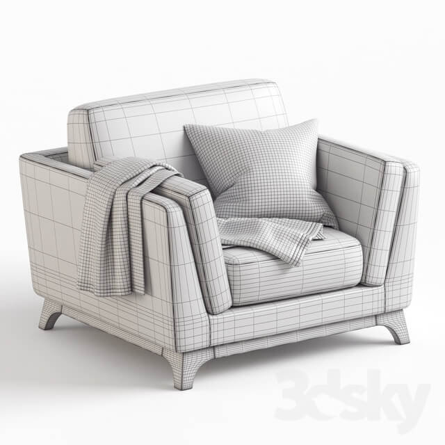 ARTICLE Ceni Pyrite Gray Armchair