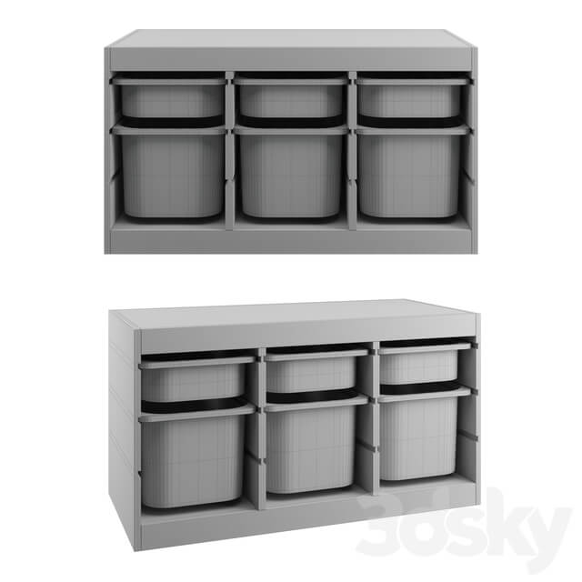 Miscellaneous TROFAST Storage combination with boxes TROFAST storage module with containers