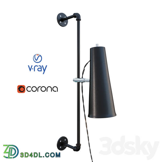 Norton NOR375 GTSN model of wall lamp from the company House of Troy USA.