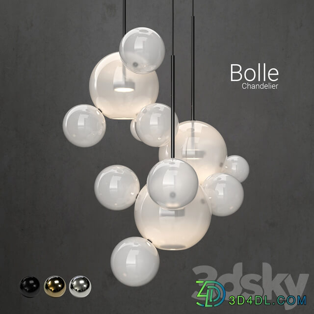Chandelier Giopato Coombes Bolle14 lights 2 Pendant light 3D Models
