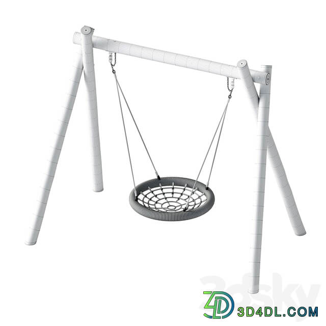 Swing Nest Kompan Robinia 3D Models