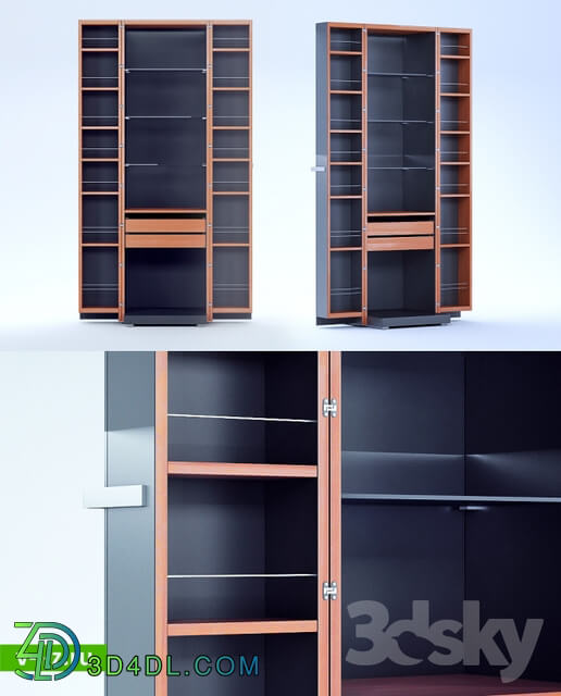 Wardrobe Display cabinets Wogg model 8 wardrobe Designer Hans Eichenberger