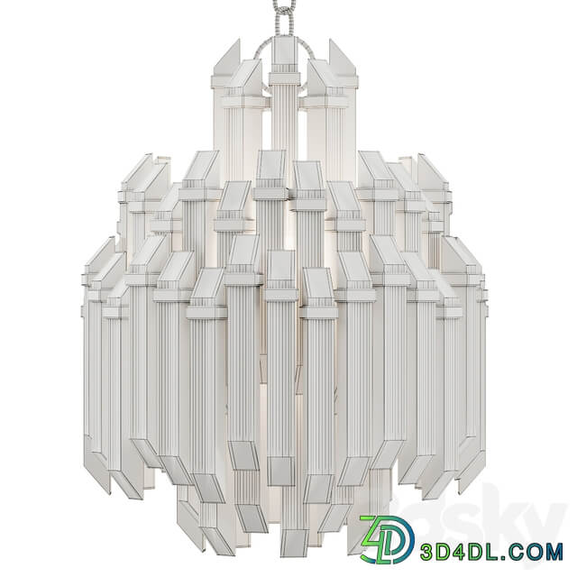 Visual comfort adele waterfall Pendant light 3D Models