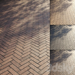 Brick paving slabs Type 3 3D Models 