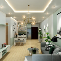 3D Interior Apartment 39 Scene File 3dsmax By NhocNho  