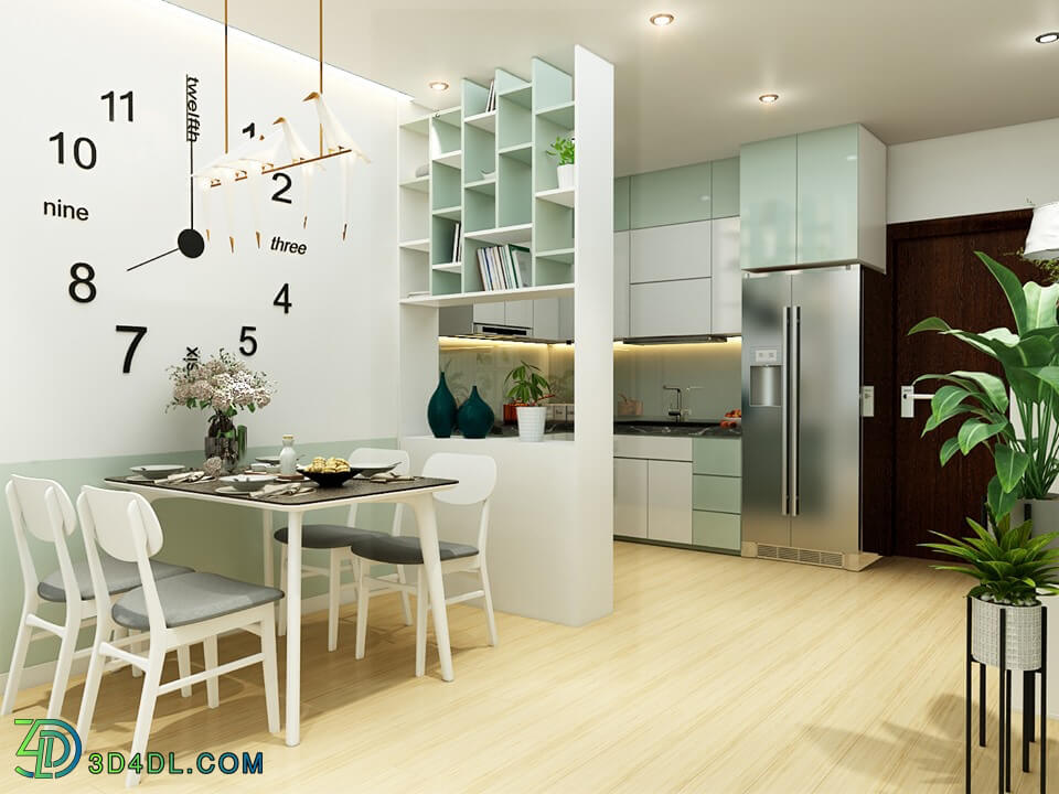 3D Interior Apartment 39 Scene File 3dsmax By NhocNho 