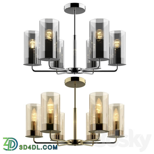 Ceiling Chandelier Vele Luce Licia VL1923L06 and VL1924L06 Pendant light 3D Models