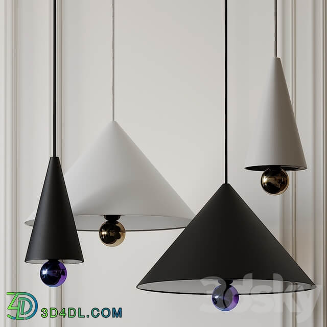 Cherry pendant By Petite Friture Pendant light 3D Models