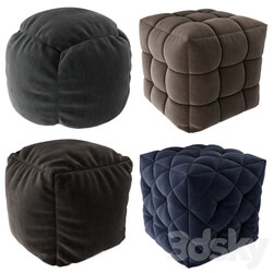 Pouf set Set of four poufs 