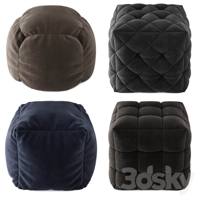 Pouf set Set of four poufs