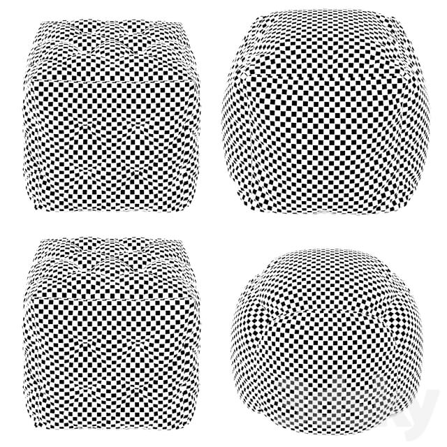 Pouf set Set of four poufs