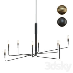 Crate Barrel Clive 8 Arm Chandelier Pendant light 3D Models 