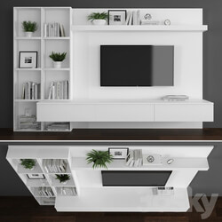 Tv stand set 084 3D Models 
