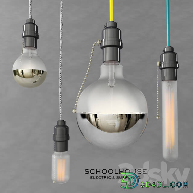 Schoolhouse Pendant light 3D Models