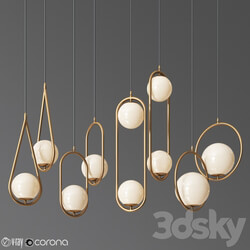 Ceiling Light Collection 22 4 Type Pendant light 3D Models 