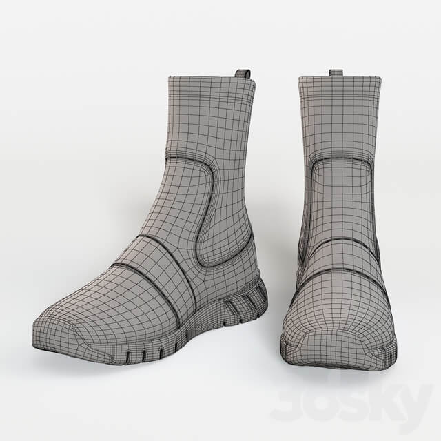 louis vuitton AFTERGAME SNEAKER BOOT Footwear 3D Models
