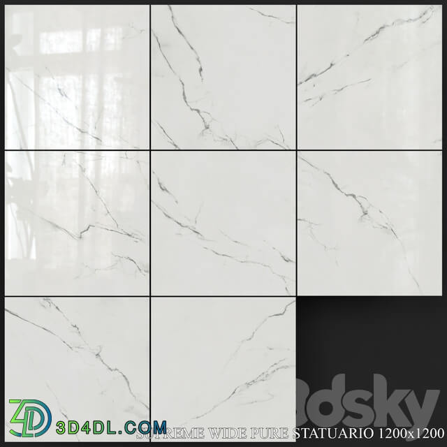 Flaviker Supreme Wide Pure Statuario 1200x1200