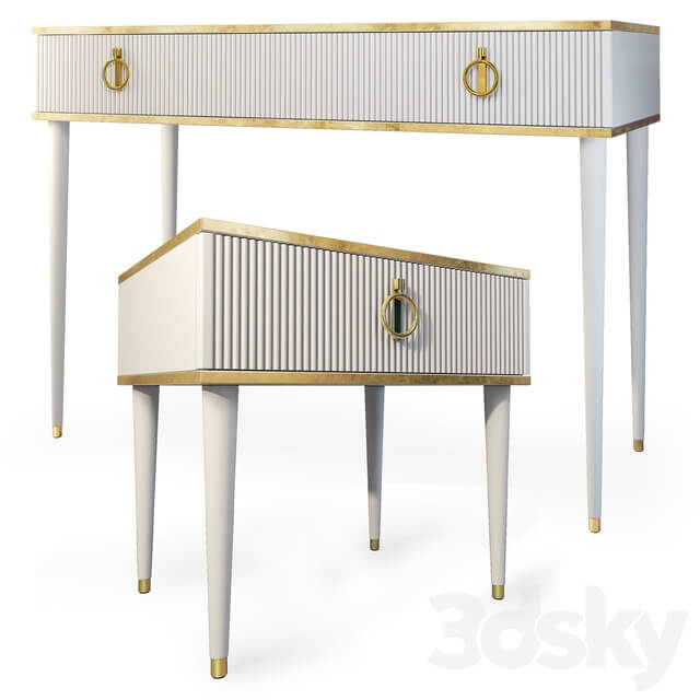 Chest console and stand Rimini Solo Furniture Yartsevo. Dresser nightstand. Console 3D Models