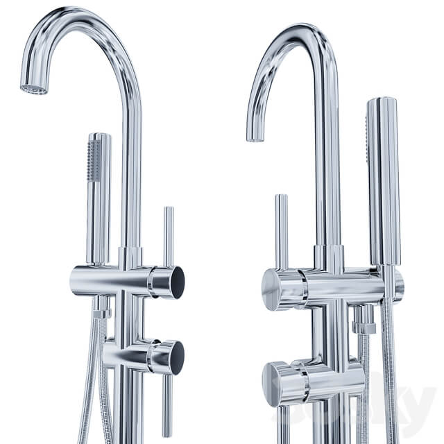 Timo Saona 2300Y CR mixer floor mounted for bath with shower