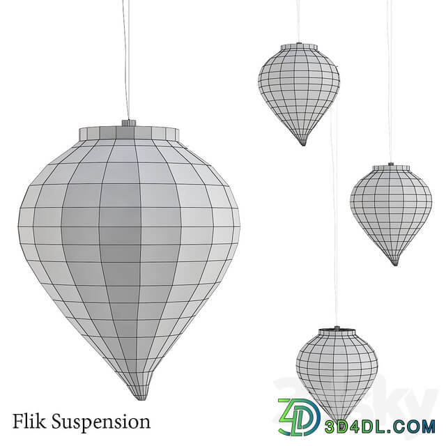 Flik suspension Pendant light 3D Models