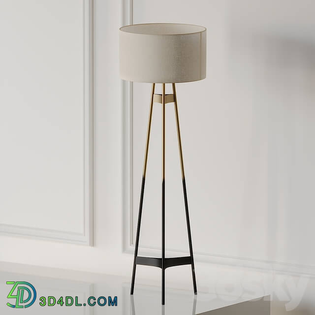 Brace Ombre Floor Lamp Cb2 Exclusive