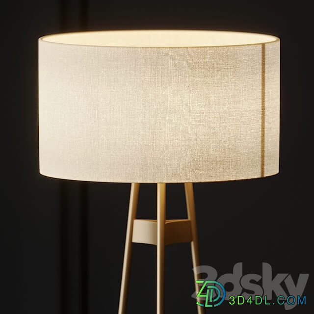 Brace Ombre Floor Lamp Cb2 Exclusive