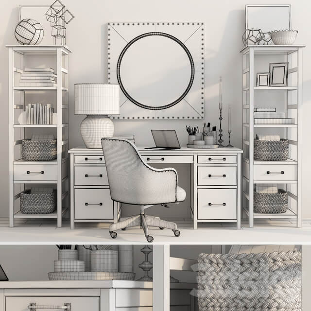 Pottery barn PARKER HOME OFFICE FURNITURE COLLECTION