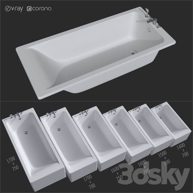 Roca Easy bathtub Article 248178000