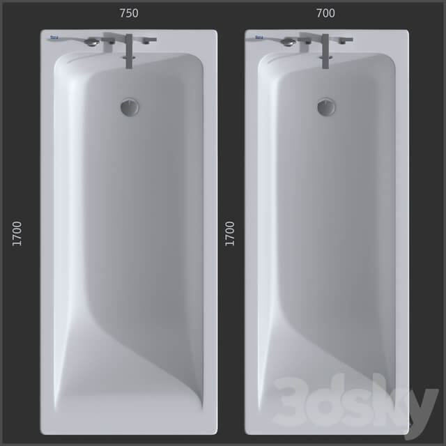 Roca Easy bathtub Article 248178000