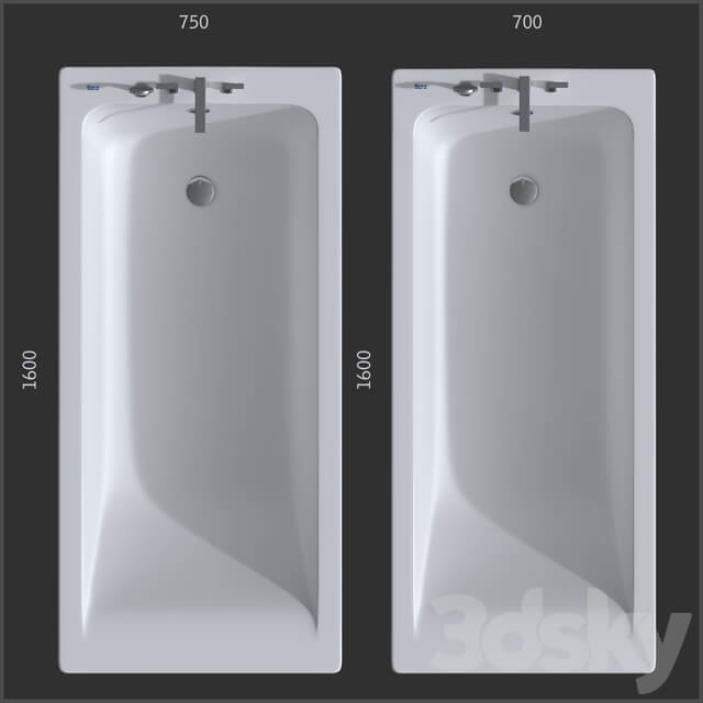 Roca Easy bathtub Article 248178000