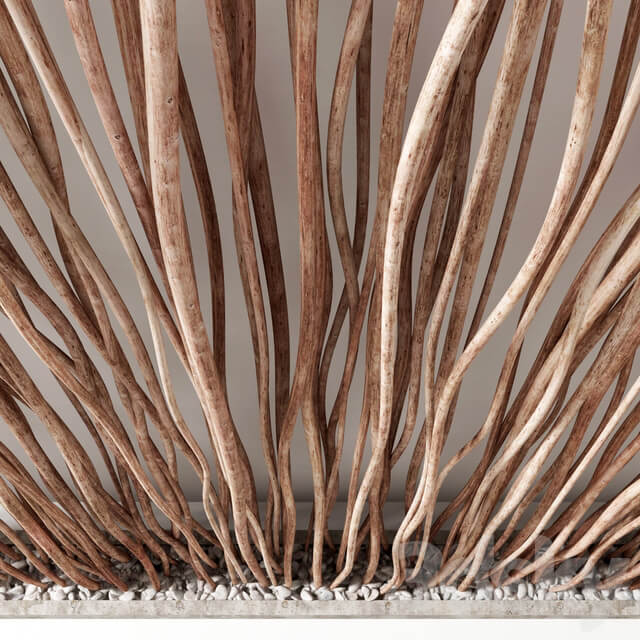 Thin branch planter