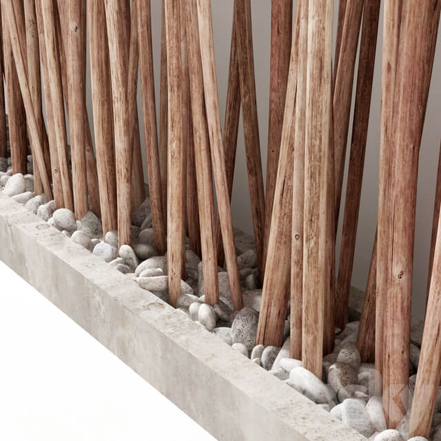 Thin branch planter