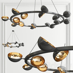 Avion chandelier by Jonathan Browning Pendant light 3D Models 