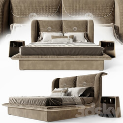 Bed Bed Vittoria Frigerio Appiani bedside table Contarini 